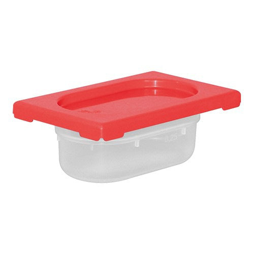 CaterChef voedseldoos Rood 0,6 liter 1/9 GN