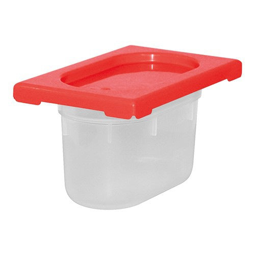 CaterChef voedseldoos Rood 1,0 liter 1/9 GN