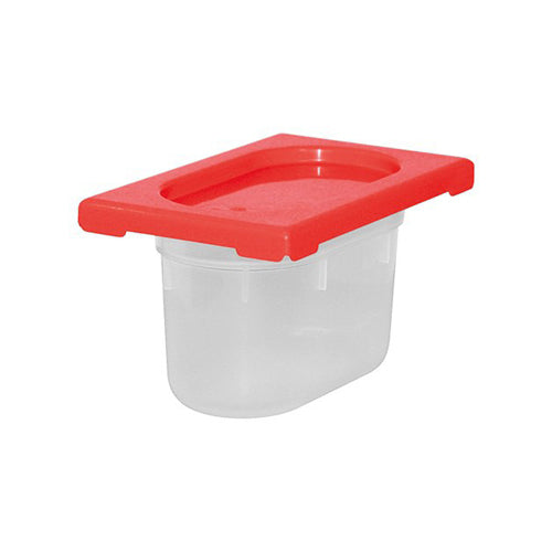 CaterChef voedseldoos Rood 1,0 liter 1/9 GN