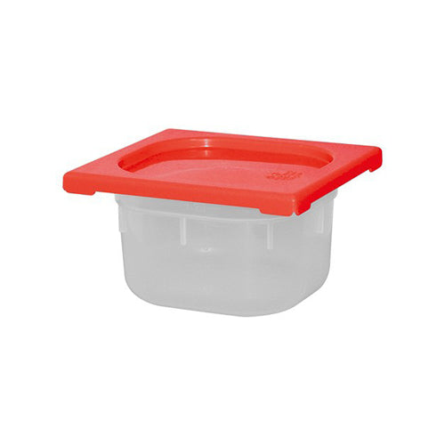 CaterChef voedseldoos Rood 1,6 liter 1/6 GN