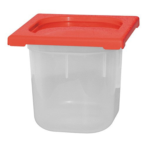 CaterChef voedseldoos Rood 2,4 liter 1/6 GN
