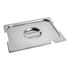 RVS Deksel met lepel en greepuitsparing 1/2 GN