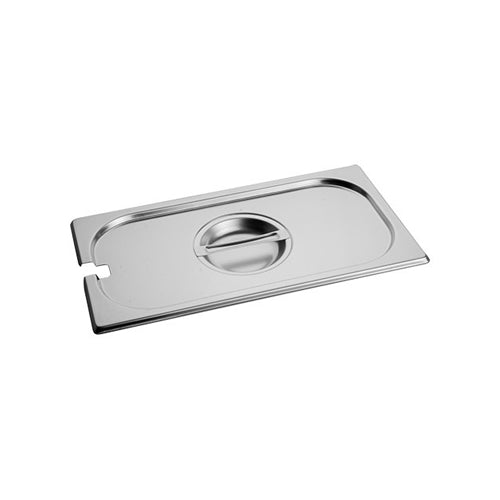 RVS Deksel met lepeluitsparing 1/3 GN