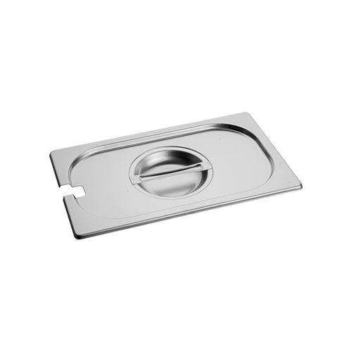 RVS Deksel met lepeluitsparing 1/4 GN