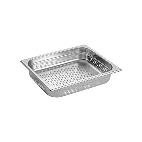 RVS gastronorm bak geperforeerd 1/2 GN - 65 mm
