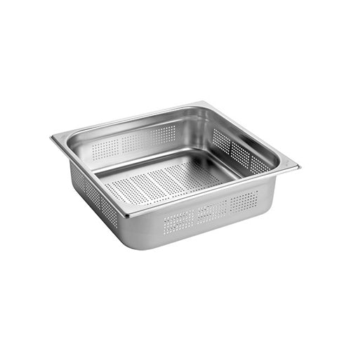 RVS gastronorm bak geperforeerd 2/3 GN - 100 mm