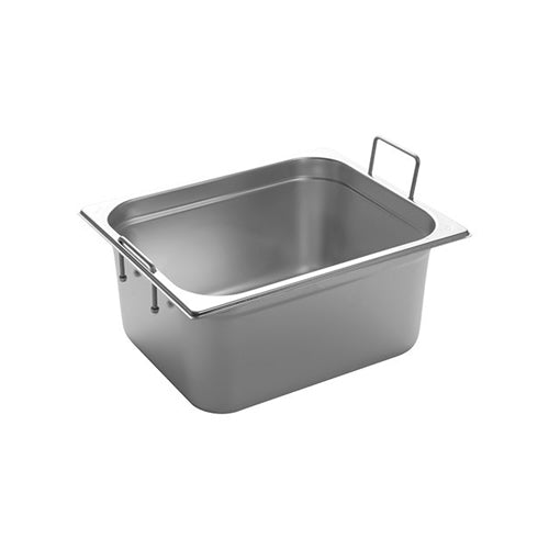 RVS gastronorm bak met greep 1/2 GN - 150 mm