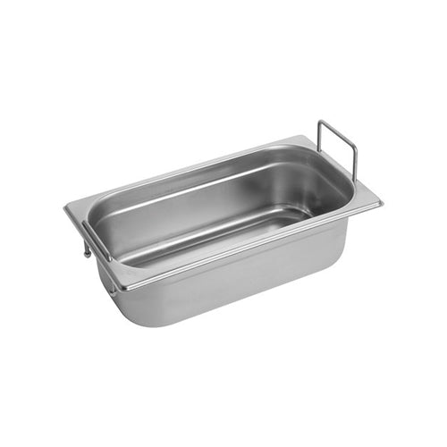 RVS gastronorm bak met greep 1/3 GN - 100 mm