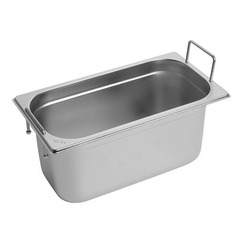 RVS gastronorm bak met greep 1/3 GN - 150 mm