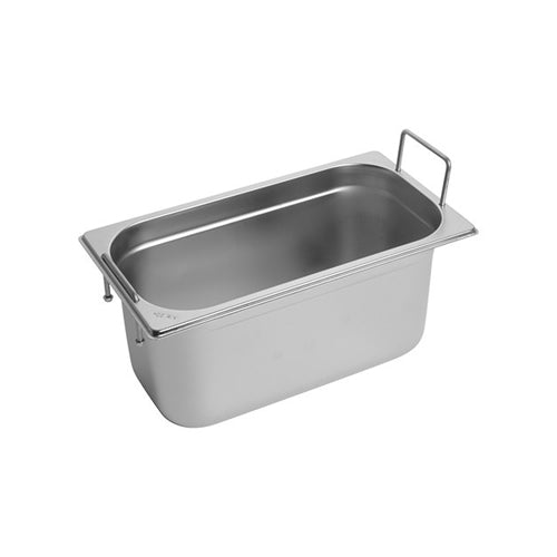 RVS gastronorm bak met greep 1/3 GN - 150 mm