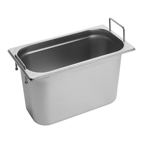 RVS gastronorm bak met greep 1/3 GN - 200 mm