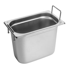 RVS gastronorm bak met greep 1/4 GN - 200 mm