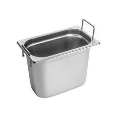 RVS gastronorm bak met greep 1/4 GN - 200 mm