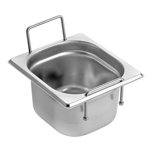 RVS gastronorm bak met greep 1/6 GN - 100 mm