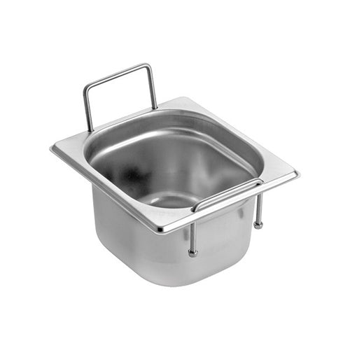 RVS gastronorm bak met greep 1/6 GN - 100 mm