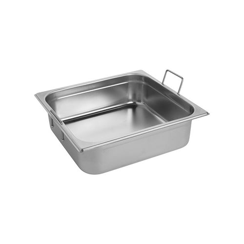RVS gastronorm bak met greep 2/3 GN - 100 mm