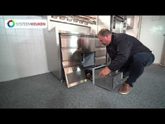 Systeemkeuken koelwerkbank - 4 secties - 2x deur | motor + lade | deur