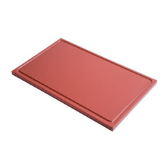 Gastronorm GN 1/1 HDPE Snijplank met geul Bruin