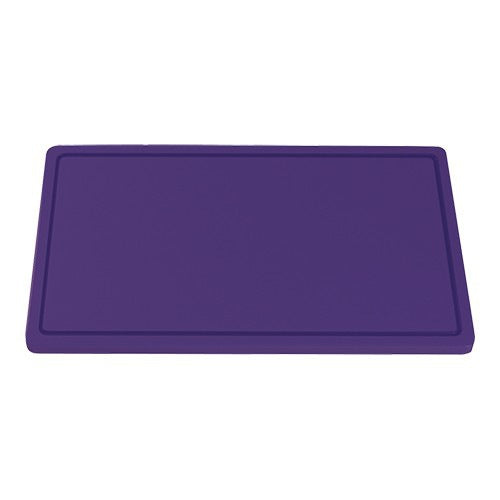Gastronorm GN 1/1 HDPE Snijplank met geul paars